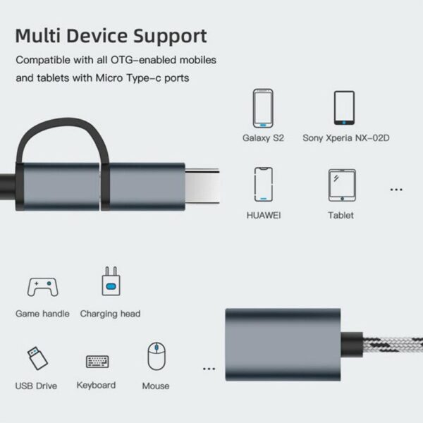 MICRO OTG 2-in-1 USB Adapter Cable Support - Image 5