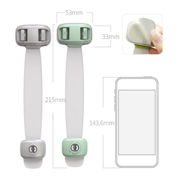 Home Baby Safety Protection Lock Anti-Clip Hand Door Locks - Image 6