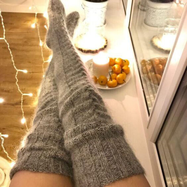 Winter Socks Over The Knee Lengthened Long Tube  Socks - Image 4