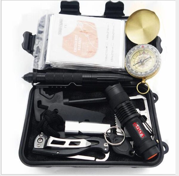 Multifunctional wild survival first aid kit