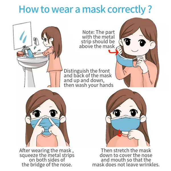 Professional Medical Mask Disposable 3-Ply Face Mask - Image 5