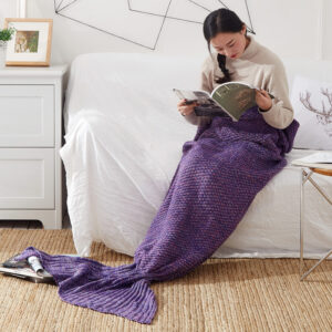 Knitted Crochet for Children Super Soft Sleeping Blankets