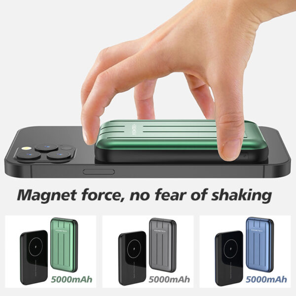 Wireless Charger Magnetic Power Bank 5000mAh - Image 4