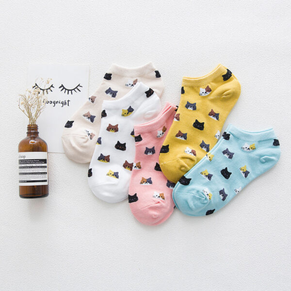 Women's Solid Color Socks - Image 2