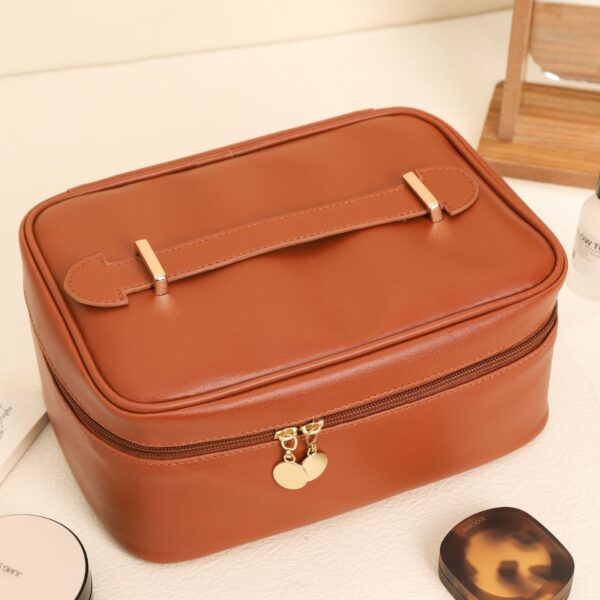 Handle-top Cosmetic Bag Ins Fashion Simple Square Handbag - Image 4