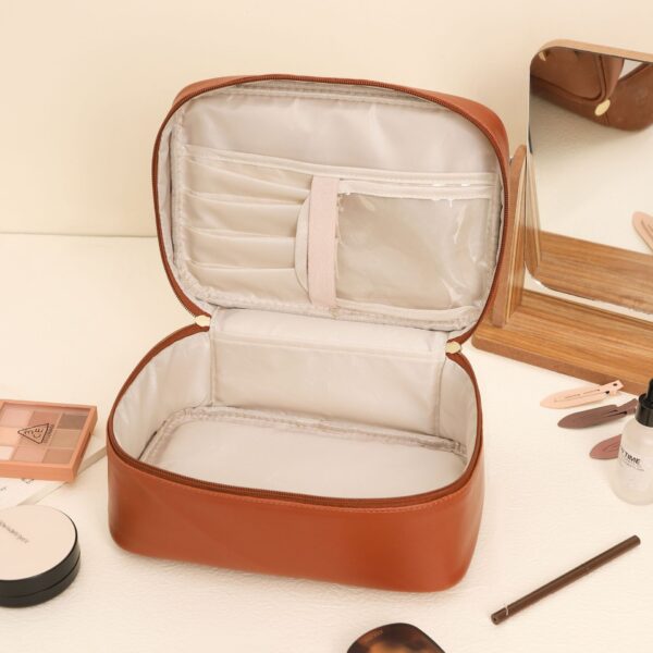 Handle-top Cosmetic Bag Ins Fashion Simple Square Handbag - Image 5