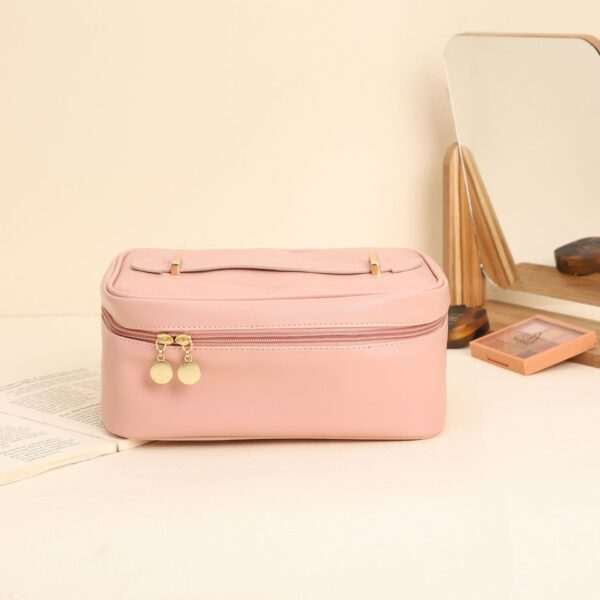 Handle-top Cosmetic Bag Ins Fashion Simple Square Handbag - Image 7