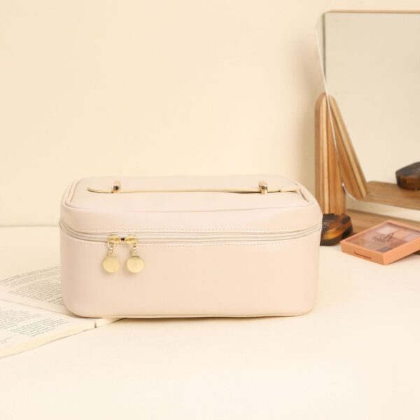 Handle-top Cosmetic Bag Ins Fashion Simple Square Handbag - Image 9