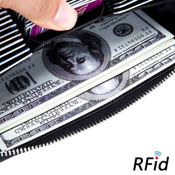 Rfid Genuine Leather  Wallet - Image 2