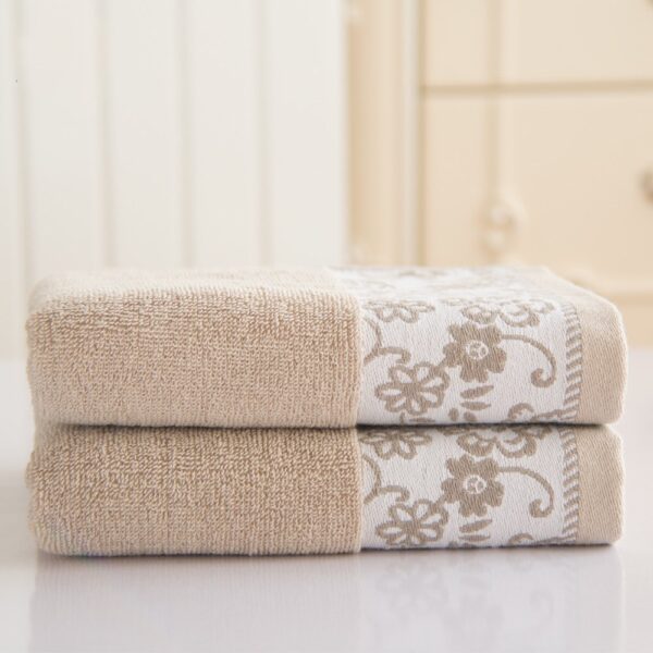 Wisteria flower cotton 32 ply jacquard absorbent towel - Image 5