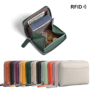 RFID Genuine Leather Card Wallet