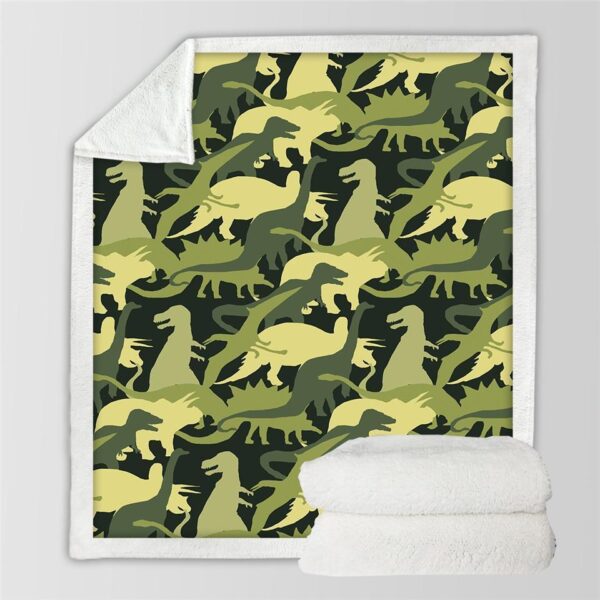 Kids Children Dinosaur Fluffy Soft Cotton Blanket - Image 7