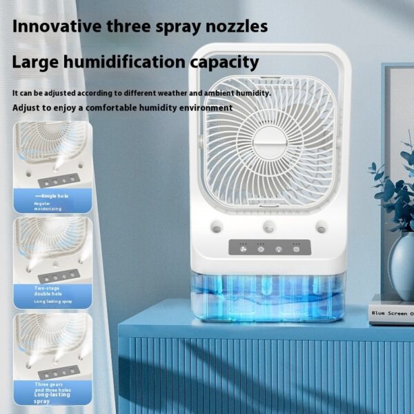 Rechargeable Head Adjustable  Air Cooler Fans - Image 4