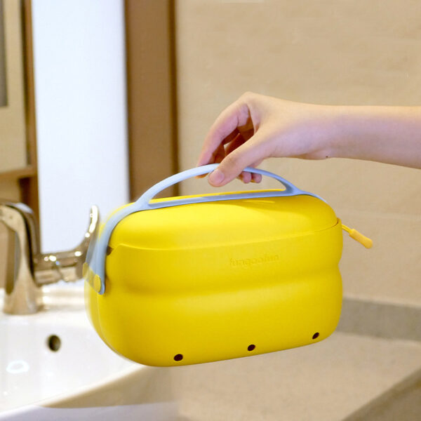 2-in-1 Cosmetic Bag With Handle Hangable - Image 4