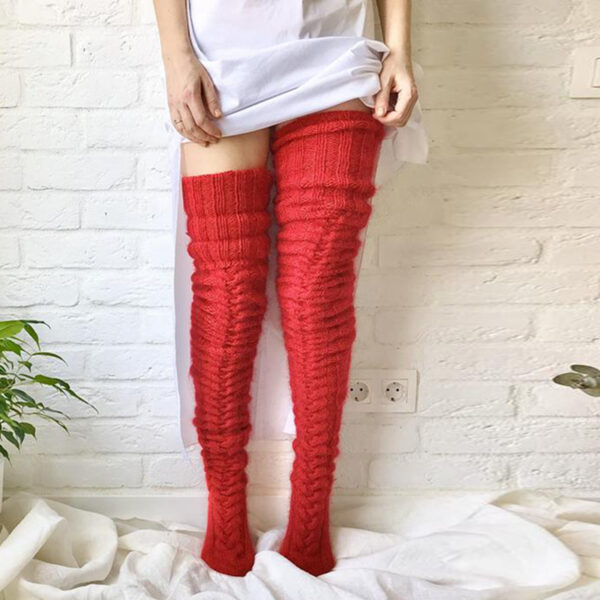 Winter Socks Over The Knee Lengthened Long Tube  Socks - Image 6