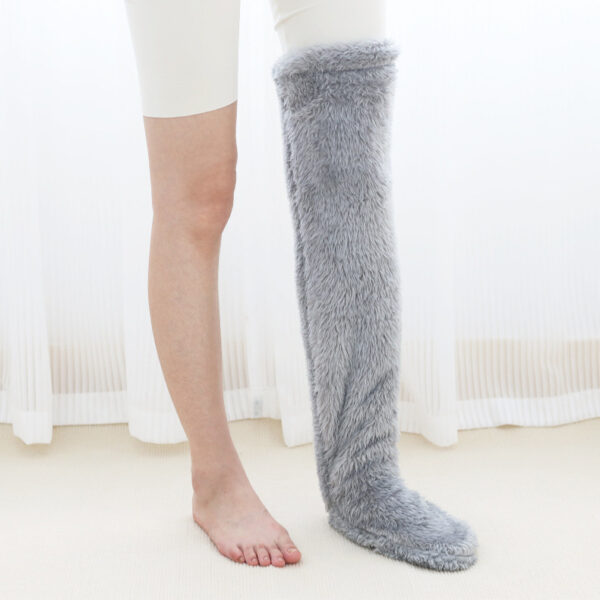 Over Knee High Fuzzy Long Socks - Image 5