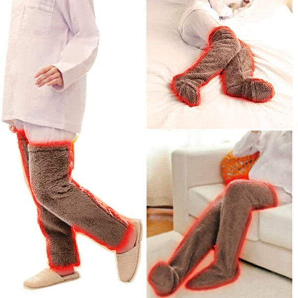 Over Knee High Fuzzy Long Socks - Image 3