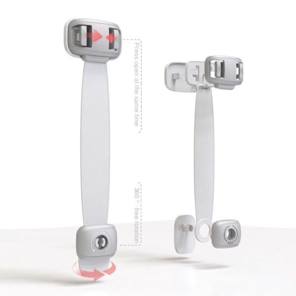 Home Baby Safety Protection Lock Anti-Clip Hand Door Locks - Image 7