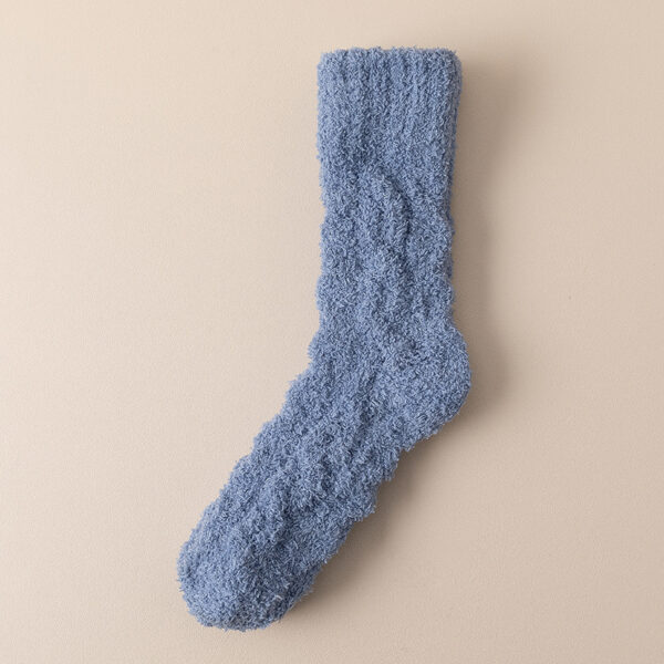 Winter Warm Fuzzy Coral Fleece Socks - Image 10