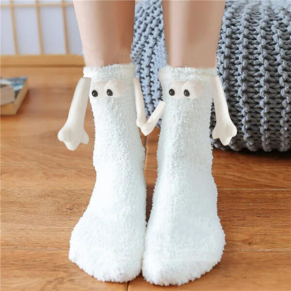 Magnetic Suction Hand In Hand Couple Socks - Image 3