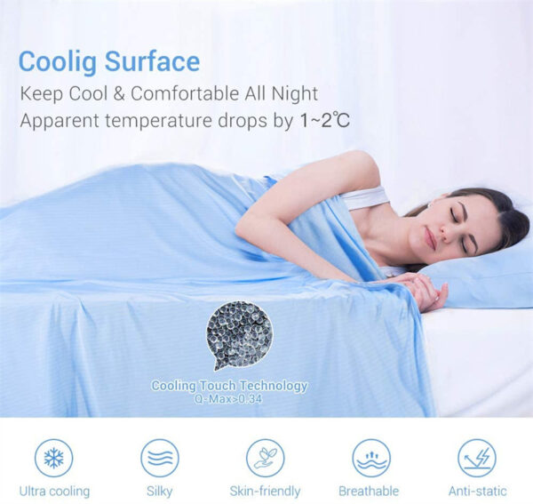 Cooling Fiber Absorb Heat Washable Blankets - Image 4