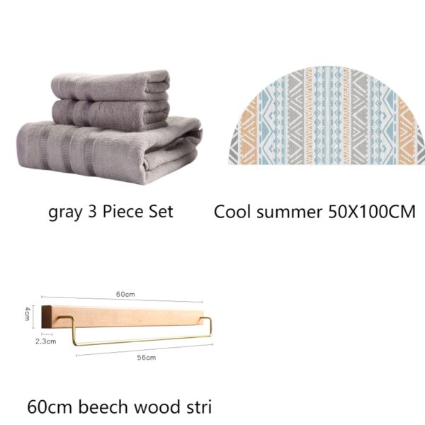Bamboo Towel Set - Antibacterial And Hypoallergenic - Image 8