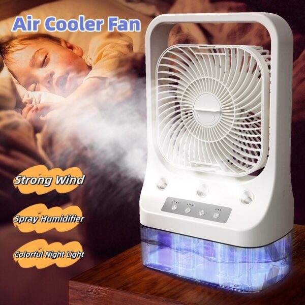 Rechargeable Head Adjustable  Air Cooler Fans