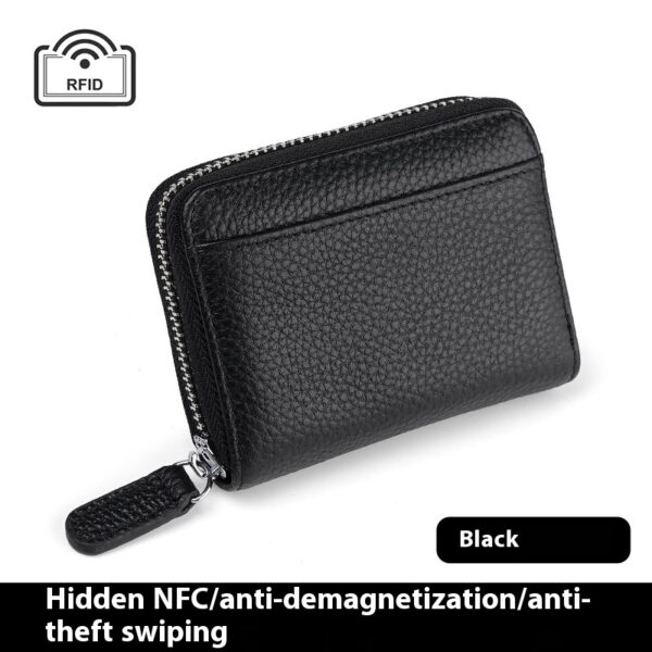 RFID Genuine Leather Card Wallet - Image 9