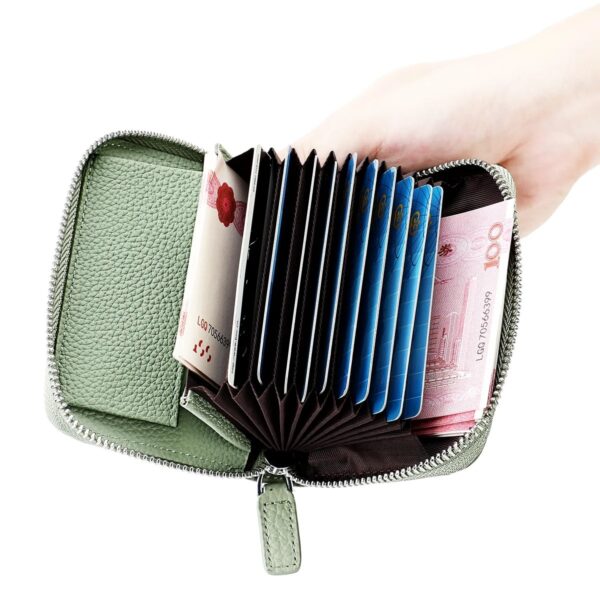 RFID Genuine Leather Card Wallet - Image 2