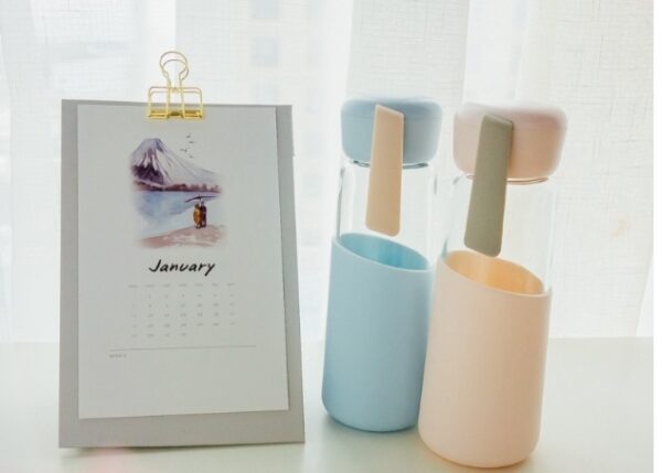400ML Portable Silicone Glass Water Bottle - Image 5