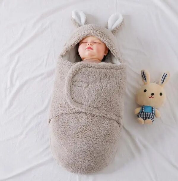 Super Soft Baby  Fluffy Fleece Sleeping Bag - Image 7