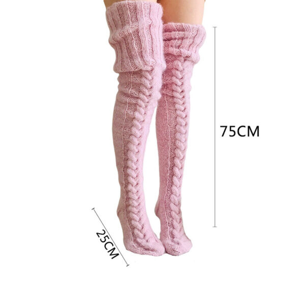Winter Socks Over The Knee Lengthened Long Tube  Socks - Image 5