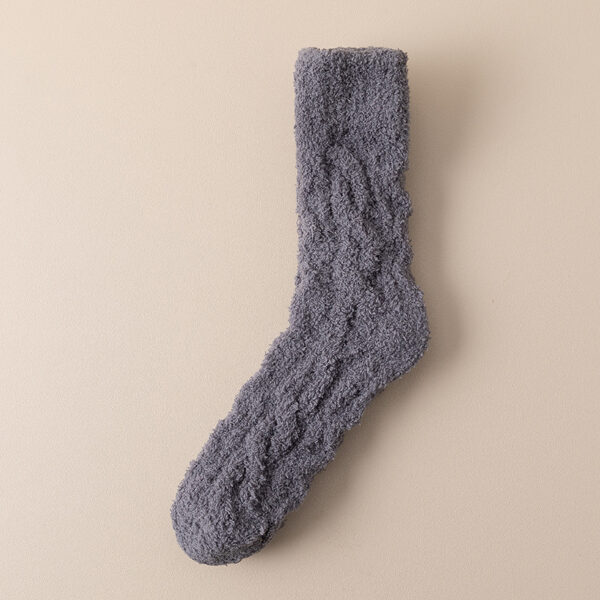 Winter Warm Fuzzy Coral Fleece Socks - Image 7
