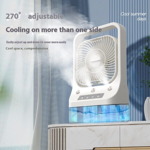 Rechargeable Head Adjustable  Air Cooler Fans - Image 3