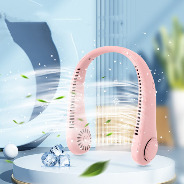 Rechargeable Neck  USB Mini Fan Hands - Image 2