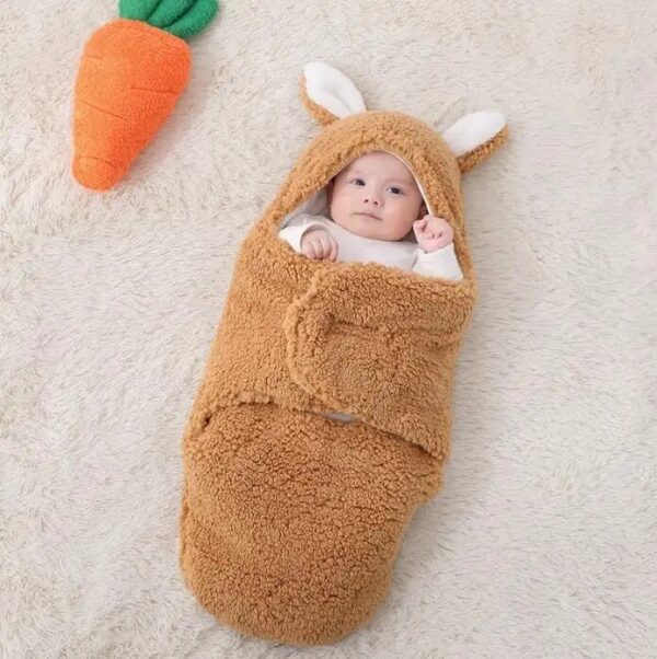 Super Soft Baby  Fluffy Fleece Sleeping Bag - Image 9