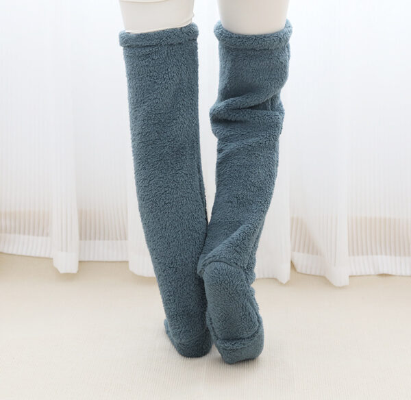 Over Knee High Fuzzy Long Socks - Image 7