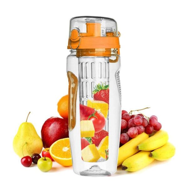 BPA Free Plastic Sport Fruit Infuser Water Bottles - Image 3