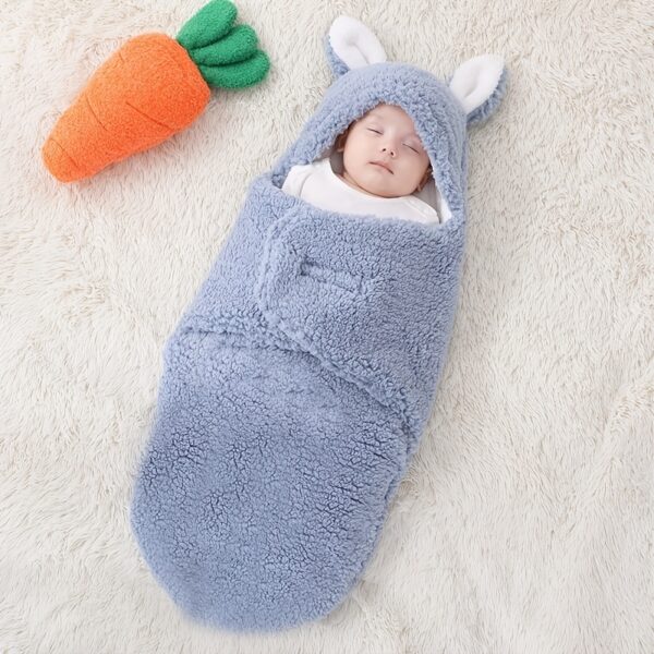 Super Soft Baby  Fluffy Fleece Sleeping Bag - Image 2
