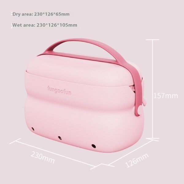 2-in-1 Cosmetic Bag With Handle Hangable - Image 7