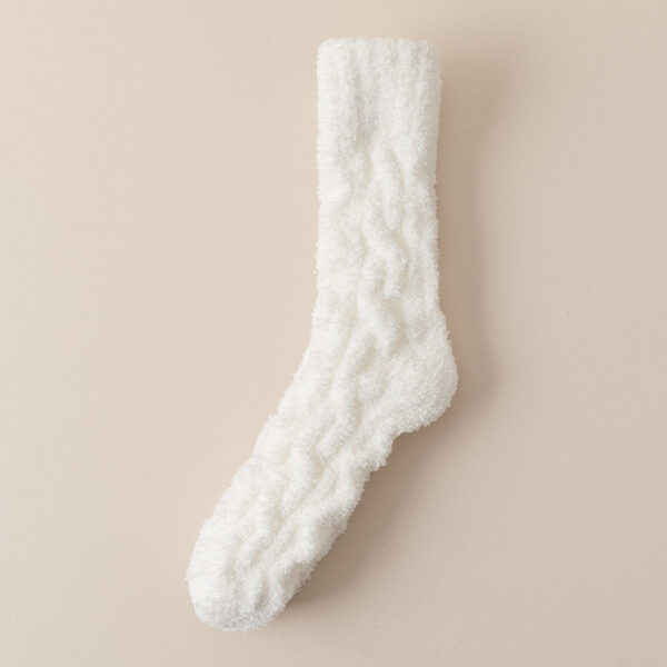 Winter Warm Fuzzy Coral Fleece Socks - Image 8