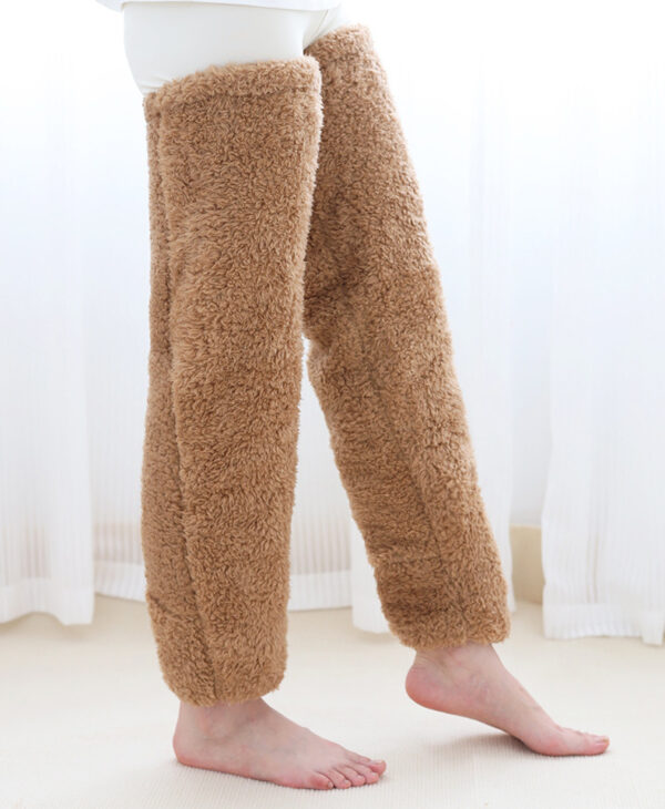 Over Knee High Fuzzy Long Socks - Image 2