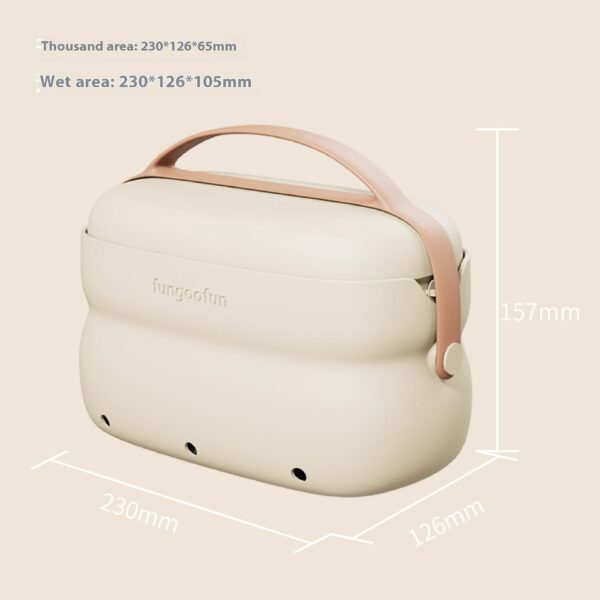 2-in-1 Cosmetic Bag With Handle Hangable - Image 8