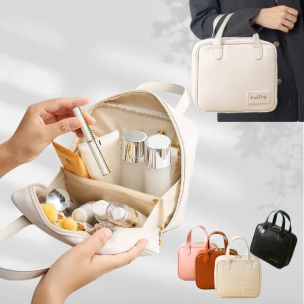 PU Large Capacity Travel Make Up Organizer